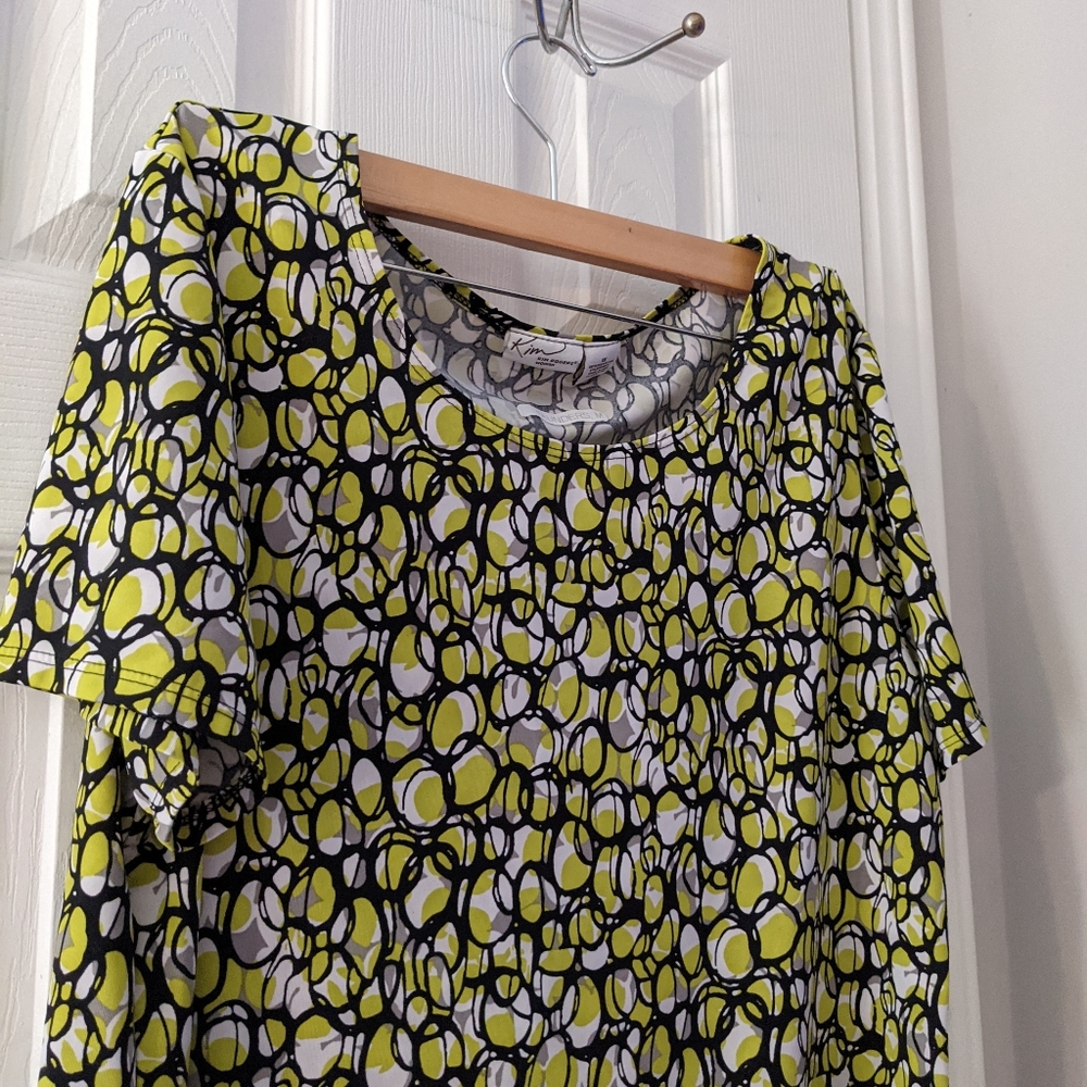 Kim Rogers Green Short Sleeve Top * 1X - Picture 3 of 10